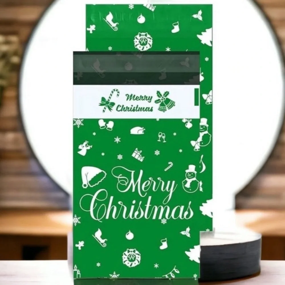 (10) 6x9 Christmas Poly Mailers